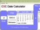 CSC Date Calculator