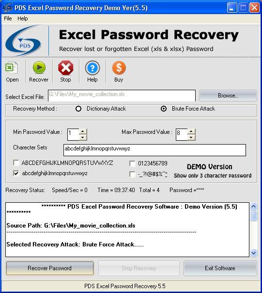 Recovering Excel Password