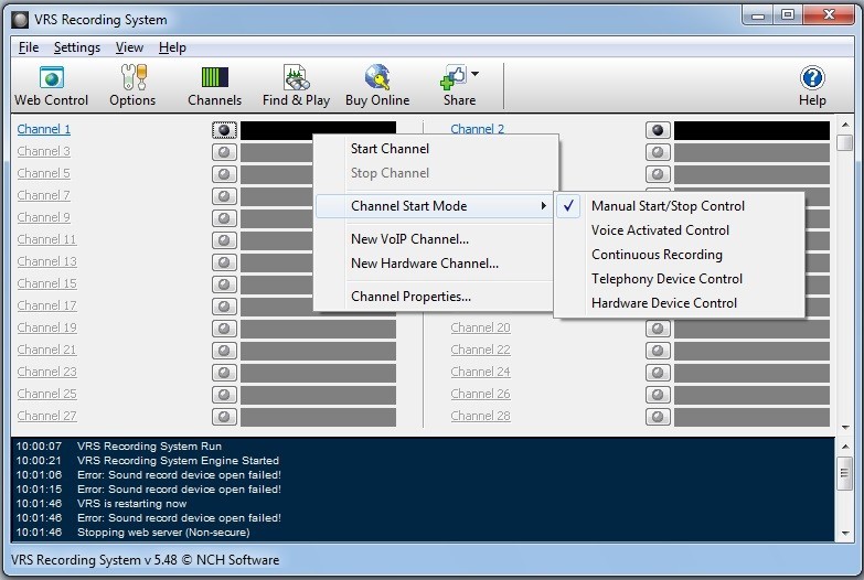 Start Modes