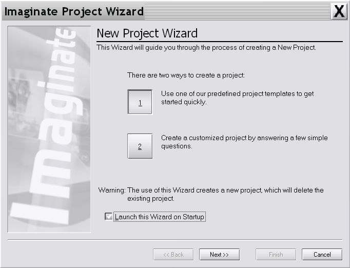 Project wizard