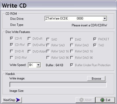 Write CD