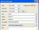 Add time manually.