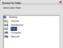 Browse Output Folder