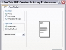 Printing preferences - Layout