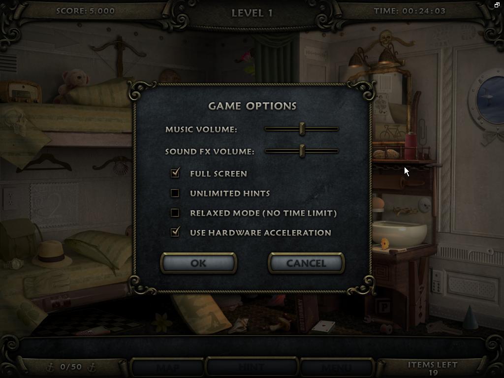 Options Window