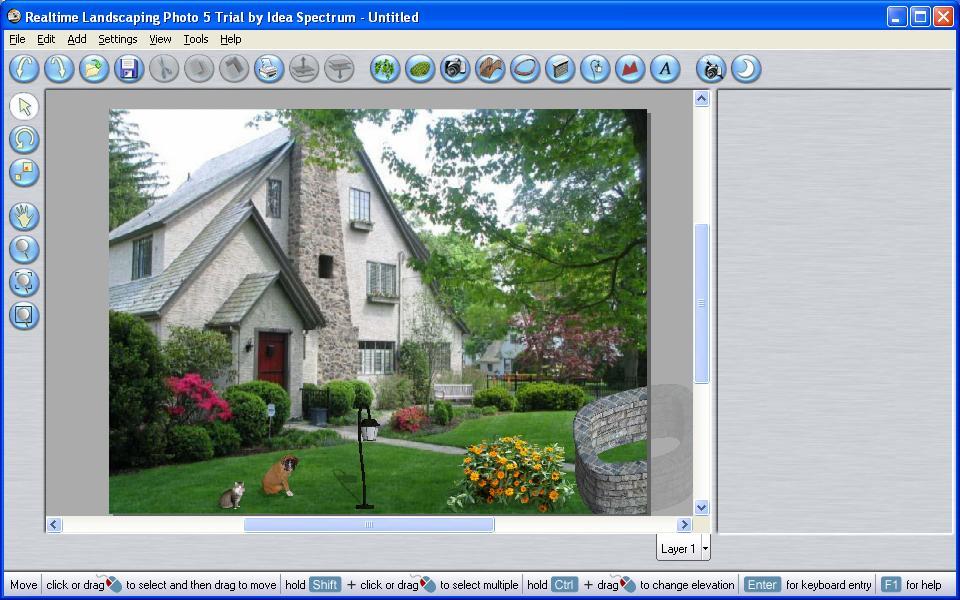 Editing home pictures to insert objects