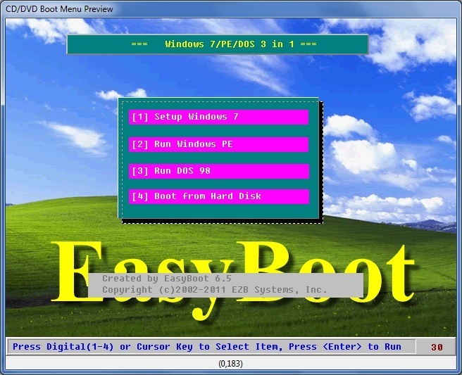 Boot Menu Preview