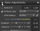 Basic Adjustments menu