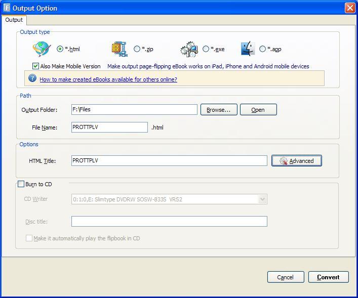 Output Settings