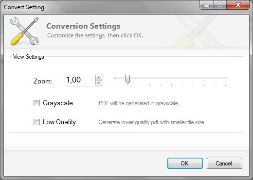 Conversion Settings