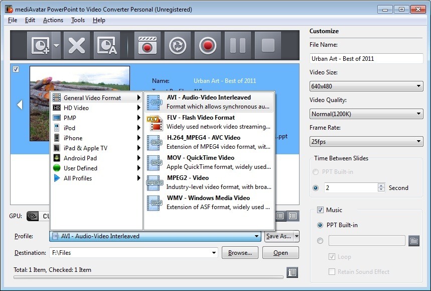 Input and Output Selection