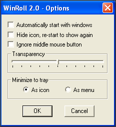 Options Window