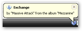 Notification on song change