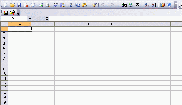 Excel window