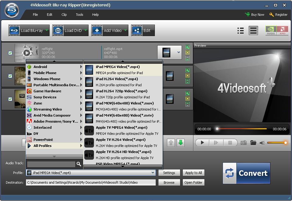 Predefined Output Profiles