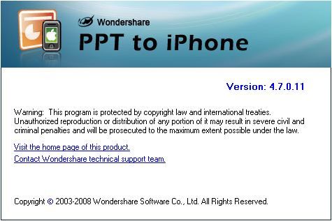 About Wondershare PPT to iPhone
