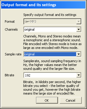 Output Settings Customization