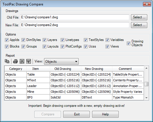 Drawing Compare