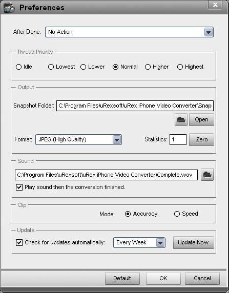 Configuration Panel