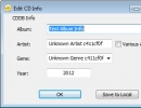 Edit CD Info Window