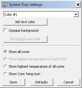 System try settings