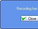 Stop recording message