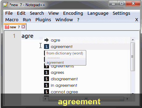 Word autocompletion