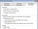 Output Settings - MS Excel Format