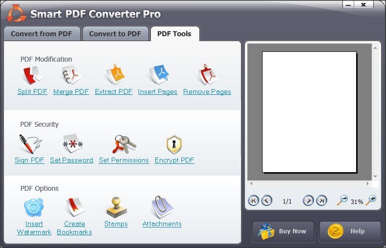 PDF Tools Tab