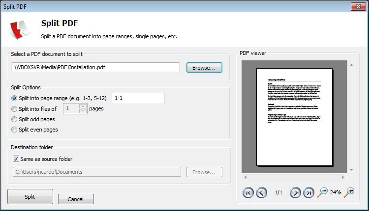 PDF Splitter