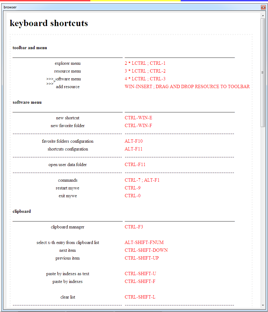 Keyboard Shortcut