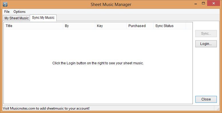Sheet Music Manager