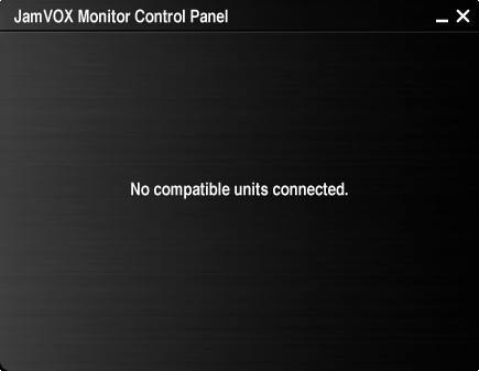 JamVOX Monitor Control Panel