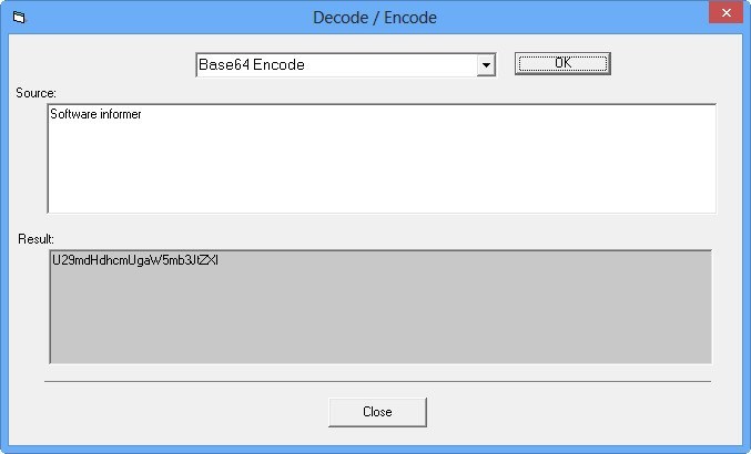 Decode / Encode Window