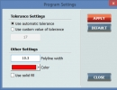 Settings dialog box