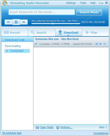 Downloads Window