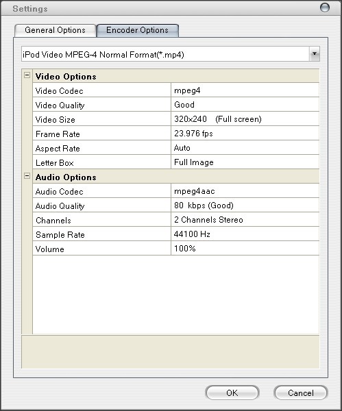 Settings Window