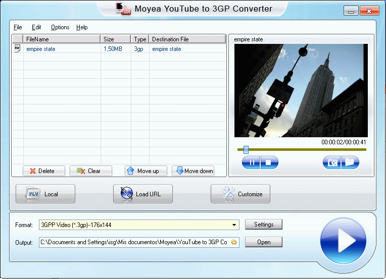 FLV player