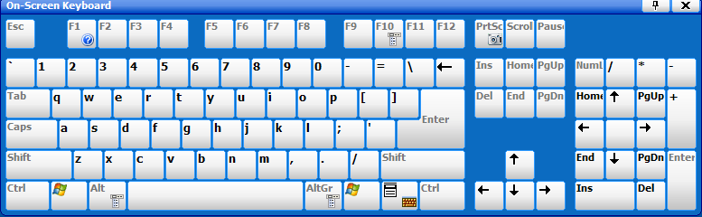 On-Screen Keyboard.