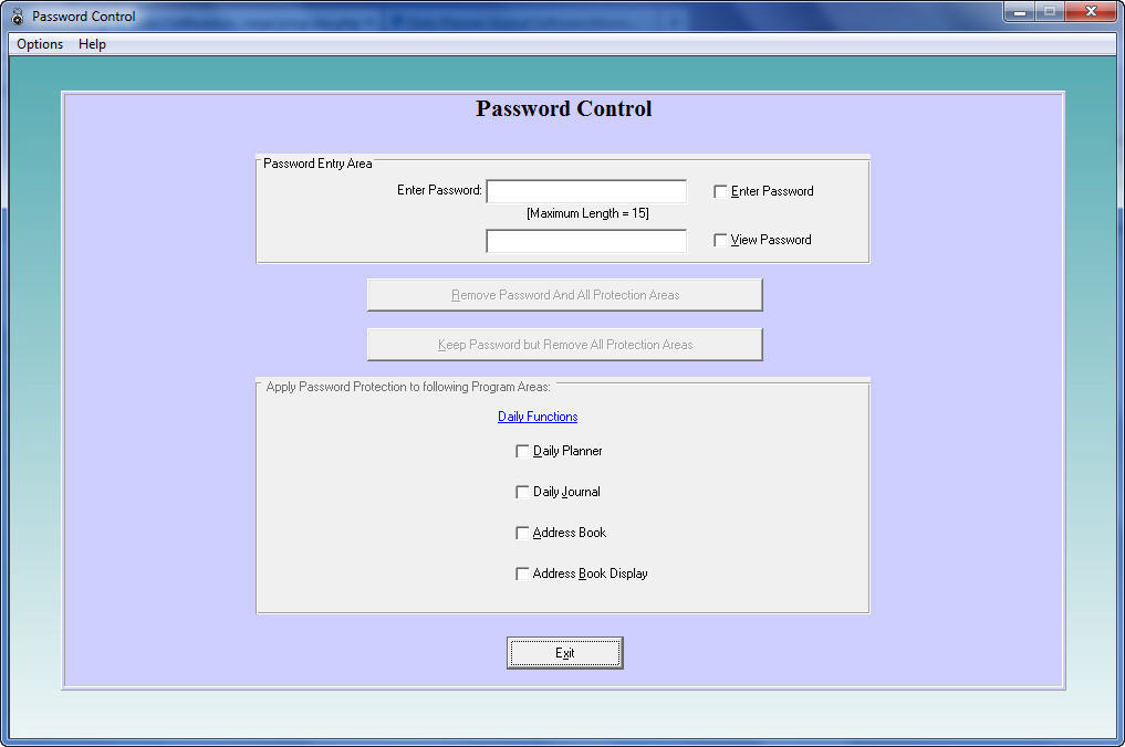 Password Control