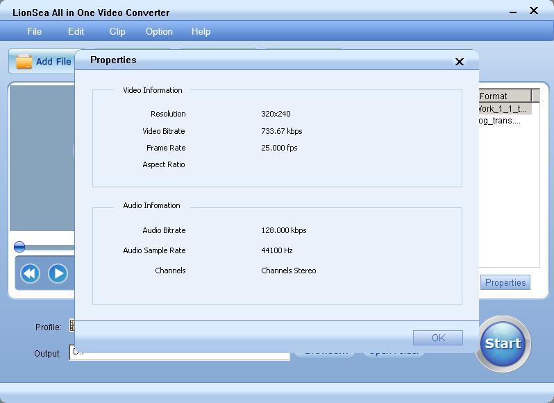 Video File Properties