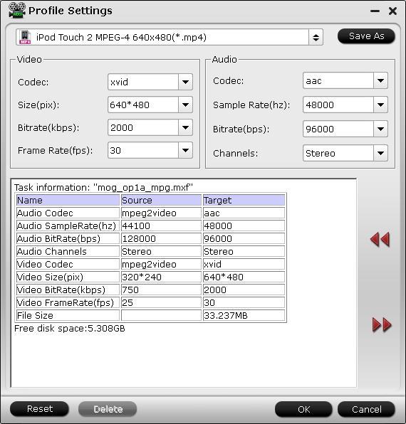 Profile Settings