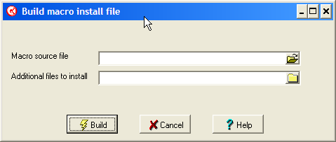 Build Macro Install File