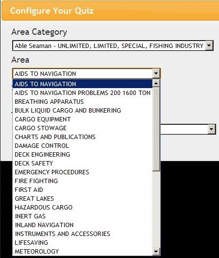 Quiz Configuration Window