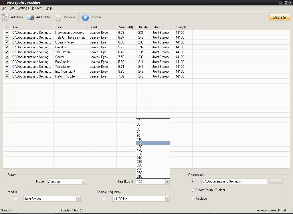 Select Bit Rate