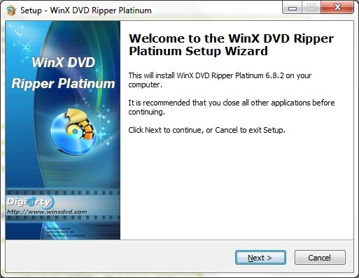 Install WinX DVD