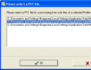 select a pst file