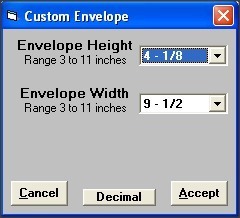 Custom Size Definition