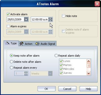 ATnotes Alarms