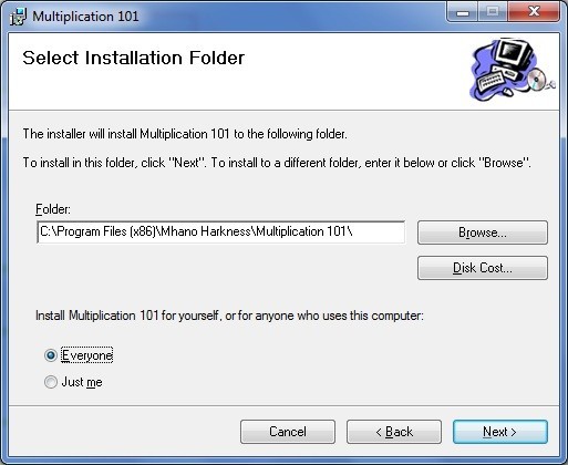 Installation wizard